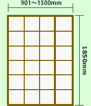 障子のサイズ・幅広サイズ